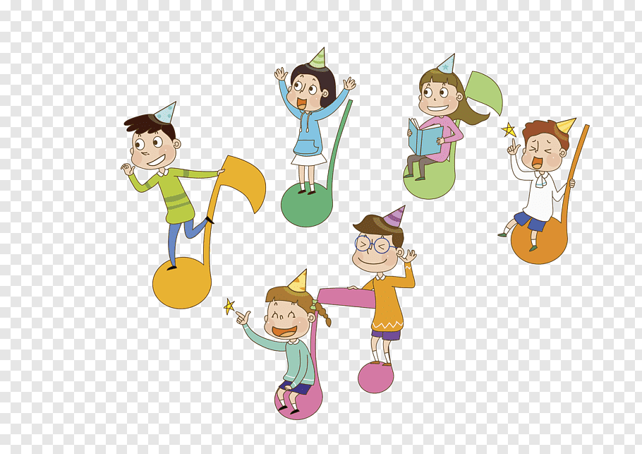 musical note child children on notes png clip art