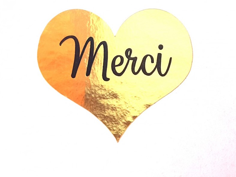 merci forme coeur